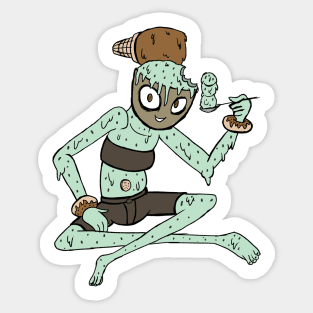 Ice Cream Girl - COLOR Sticker